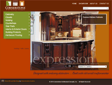 Tablet Screenshot of cornerstonearchconcepts.com